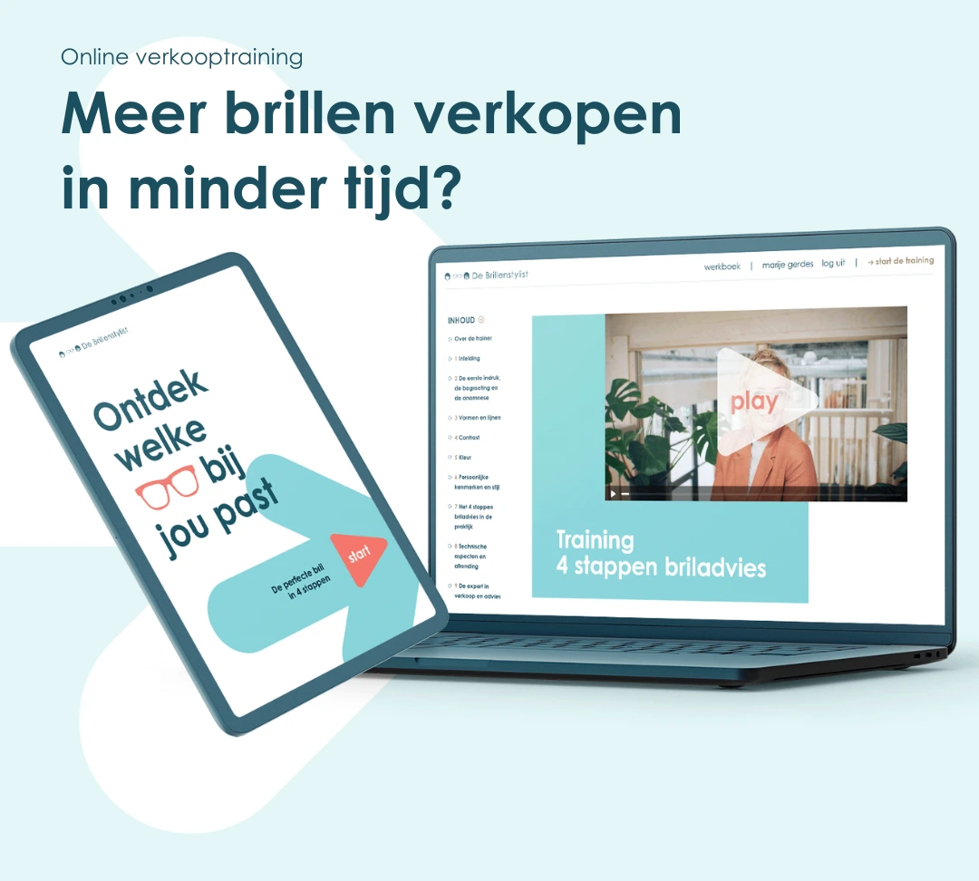 Online verkooptraining: meer brillen verkopen in minder tijd